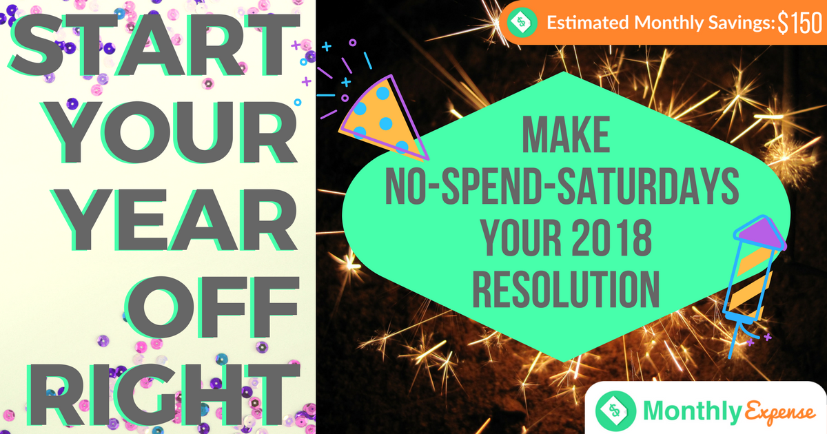 New Years Resolutions – Try a No-Spend Saturday!