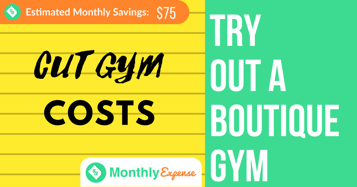 Cut your Gym Cost by switching to a Boutique Gym